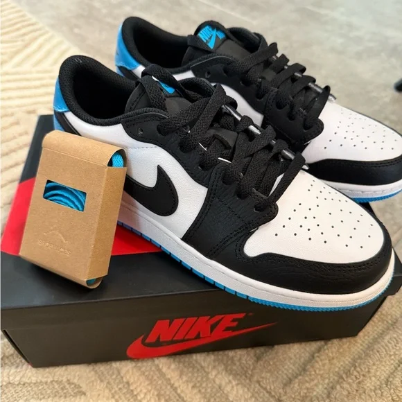 Nike | Shoes | Nike Black And White Shoes With Blue 